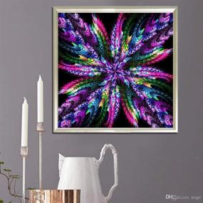 img 3 attached to 💎 Diamond Painting by Number Kit: Mandala Full Drill Crystal Rhinestone Embroidery for Adults & Beginners - Home Decor 15.7×15.7 Inch