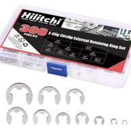 🔒 hilitchi 304 stainless steel e-clip assortment set – 300-pcs external retaining rings for efficient retention logo