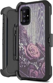 img 4 attached to JACKPOT WIRELESS For Samsung Galaxy A71 5G (NOT FIT Samsung A71 Version) Holster Case Built In Screen Protector Belt Clip Holster Case