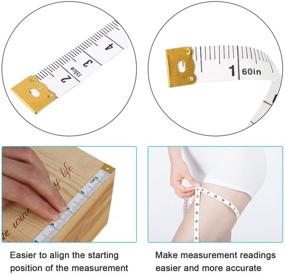 img 1 attached to Meiho Lives 2-Pack 1.5M Soft Tape Measure for Sewing, 60 Inch Sewing Tailor Cloth Ruler, Dual Scale Body & Medical Measurement Tape for Weight Loss