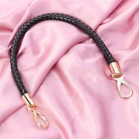 img 1 attached to 👜 SET OF 2 - SUPVOX 52cm Replacement Purse Straps - PU Leather Handbag Handles with Gold Spring Buckle - Ideal for Handbags, Bags, Wallets (Black)