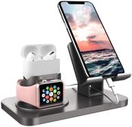 fingic 4 in 1 charging stand for apple watch (5/4/3/2/1) portable audio & video logo