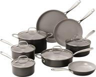 🍳 premium 13 piece hard anodized cookware set - granite stone pro chalk nonstick pots & pans with ultra nonstick diamond & mineral coating, safe for oven, dishwasher, metal utensils, and cool touch handles... logo