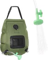 tripletree solar camping shower bag, 5 gallons/20l portable heated shower bag with on-off switch shower head and detachable hose for outdoor swimming, travel, and hiking логотип