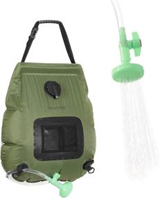 img 4 attached to TripleTree Solar Camping Shower Bag, 5 Gallons/20L Portable Heated Shower Bag with On-Off Switch Shower Head and Detachable Hose for Outdoor Swimming, Travel, and Hiking