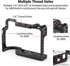 img 4 attached to SMALLRIG Canon EOS M3 and M6 Cage with Cold Shoe and NATO Rail (Not for M6 Mark II) - 2130