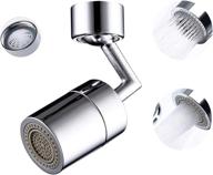 🚿 universal splash filter faucet: 720° swivel sprayer head with leakproof design and multiple filters for anti-splash, water saving, and eye wash logo
