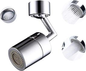 img 4 attached to 🚿 Universal Splash Filter Faucet: 720° Swivel Sprayer Head with Leakproof Design and Multiple Filters for Anti-Splash, Water Saving, and Eye Wash