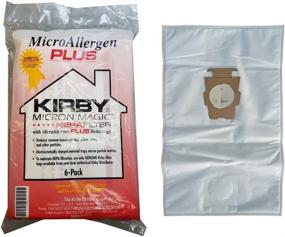 img 2 attached to 🌬️ Kirby Micron Magic Micro Allergen Plus HEPA Vacuum Filter Bags - Package of 6, Model #204814A: Ultimate Cleanliness for Allergy Control