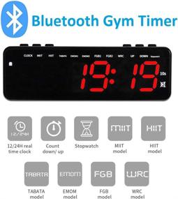 img 3 attached to ⌚ Enhance Your Gym Workouts with Bluetooth Gym Timer BTBSIGN APP Control - USB Rechargeable Battery, Clock, Stopwatch