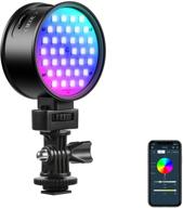 📸 gvm rgb + bi-color двухсторонний свет для камеры - портативный цветной свет для фотографии светильник cri 97+ ступеньчато регулируемый легкий мягкий для youtube tiktok selfie, фотография, влог логотип