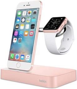 img 4 attached to 💍 Зарядная станция Belkin Valet Rose Gold для iPhone 11, 11 Pro, 11 Pro Max, Xs Max, XR, X, 8/8 Plus и других устройств, Apple Watch Series 4, 3, 2, 1 (F8J183ttC00-APL)