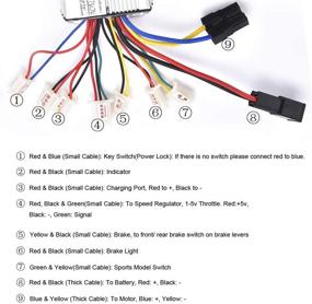 img 3 attached to ⚡ Aftermarket Controller 48V 1000W for Brushed Electric Motor Scooter - Black Battery Connector Terminal by WEIYINGSI