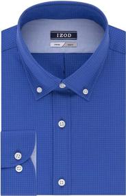 img 1 attached to 👔 IZOD Bright Stretch Gingham Shirts for Men's Clothing