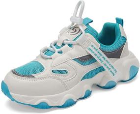 img 2 attached to Lightweight Breathable Athletic 👟 Girls' Shoes - Casebam Sneakers