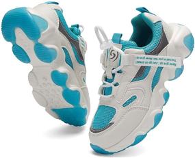 img 3 attached to Lightweight Breathable Athletic 👟 Girls' Shoes - Casebam Sneakers