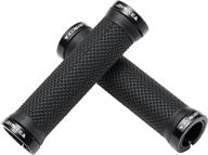 🔒 bynccea bike grips - single lock-on handlebar grips for mountain bicycles, 130mm logo