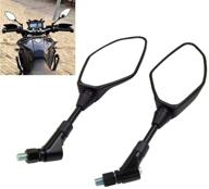 universal motorcycle mirror rearview mirror for fz07 fz-09 fz8 fj-09 fz-10 fz6 - widely compatible with 8mm 10mm bolts logo