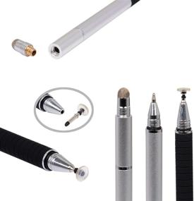 img 2 attached to 🖊️ The Friendly Swede 3-in-1 Hybrid Pen, Capacitive Fiber and Fine Point Disc Stylus: Ultimate Versatility and Precision (2 Pack)