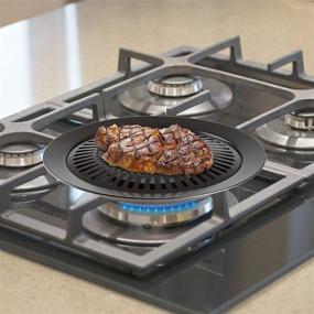 img 2 attached to Enhanced Chef Buddy Indoor Stovetop Grill with Smokeless Technology