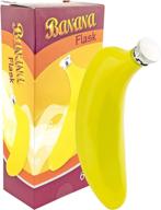 fairly odd novelties the banana flask - funny novelty drink/alcohol holder, yellow, 6 oz logo