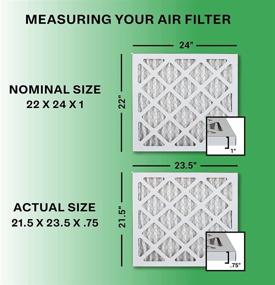 img 3 attached to Enhanced HVAC Air Filters by FilterBuy - 22X24X1 Pleated Furnace Filters