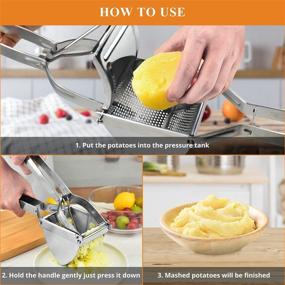 img 1 attached to 🥔 Efficient Stainless Steel Potato Ricer and Masher by AIDOIT - Versatile Tool for Purees, Juicing, and Baby Food