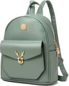 img 4 attached to 👜 Stylish Leather Shoulder Travel Backpack for Women with Handbags & Wallets - Pincnel Fashion Backpacks