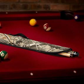 img 1 attached to Viper Realtree HD Camo Billiard Cue Soft Vinyl 🎱 Case - Holds and Protects 2-Piece Cue, 1 Butt/1 Shaft