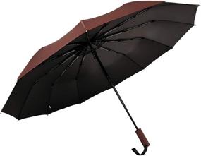 img 4 attached to Waterproof Resistant Windproof Purple_46 _12Ribs_Promo Price Umbrellas and Folding Umbrellas