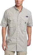 👔 columbia bonehead classic fossil gingham: stylish men's clothing for versatile looks logo