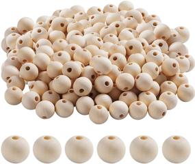 img 3 attached to 🔨 500pcs 20mm Unfinished Wood Beads for Crafts, Decoration, and DIY Jewelry Making – Natural Wood, Home & Holiday Decor