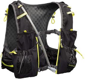 img 3 attached to 🏃 Nathan Men's Hydration Pack & Running Vest – VaporAir 7L Capacity with 2.0 L Water Bladder, Hydration Backpack (Black/Charcoal/Nuclear Yellow, XS-M)