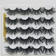 hbzgtlad imitation eyelashes lengthened style g 25mm logo