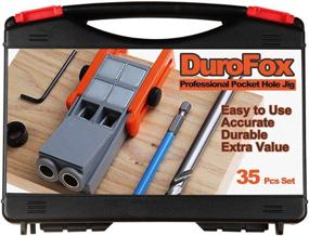 img 4 attached to 🔧 DuroFox Pocket Hole Jig: Complete Kit for Professional Pocket Hole Drilling & Screw Guides