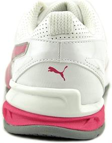 img 1 attached to 👟 Женские спортивные кроссовки PUMA: тренировочная обувь серебристо-бордового цвета