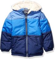 🧥 oshkosh b'gosh boys' heavyweight winter jacket with sherpa lining: stay warm in style! logo