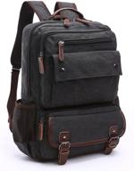 🎒 vintage shengts canvas backpack for 15.6-inch logo