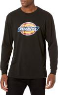 👕 classic black regular sleeve men's dickies shirt: style and durability combined logo