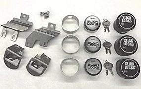 img 4 attached to Slick Locks 2014+ Ford Transit Connect Complete Kit including Spinners, Weather Covers, and Locks