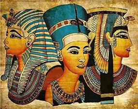 img 4 attached to 🔮 YUMEART 5D Diamond Painting: Ancient Egyptian Pharaoh Rhinestone Crafts