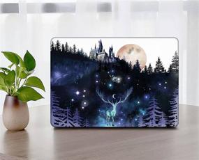 img 1 attached to 🧙 KSK KAISHEK Laptop Case for 2012-2015 Release MacBook Pro 13 inch Retina Display A1502 A1425, Hard Shell Cover + Keyboard Protector, Harry Potter Hogwarts Design