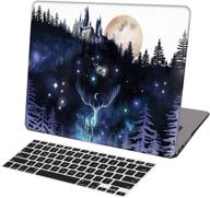 🧙 ksk kaishek laptop case for 2012-2015 release macbook pro 13 inch retina display a1502 a1425, hard shell cover + keyboard protector, harry potter hogwarts design logo