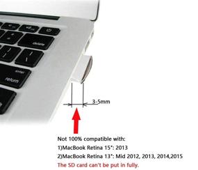 img 1 attached to CY Micro SD TF к SD Card Kit Mini Адаптер: Увеличьте объем хранения MacBook Air/Pro/Retina