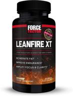 🔥 leanfire xt: advanced thermogenic fat burner with green tea extract and l-theanine for enhanced weight loss, energy, and endurance. force factor, 60 capsules. logo