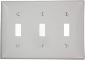 img 3 attached to Настенная панель Leviton 80711 GY 3 Gang Toggle