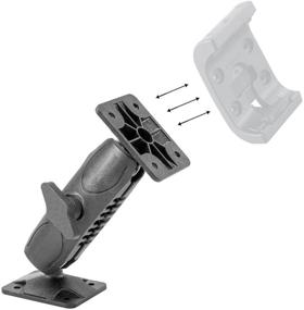 img 3 attached to 🔧 Versatile Heavy Duty AMPS Drill CAR Wall Mount for Garmin Montana Holder, Satellite Radio, and Video Camera Bracket with 4 Hold AMPS Connection (Compatible with 25mm / 1" Ball Head Mounting)