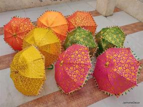 img 1 attached to 🌂 Exquisite Handcrafted Decorative Umbrellas from Worldoftextile: Embrace Elegance and Style