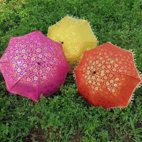 img 2 attached to 🌂 Exquisite Handcrafted Decorative Umbrellas from Worldoftextile: Embrace Elegance and Style