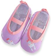 👧 versatile girls slipper socks: unisex slippers for boys' shoes & comfy slip-on slippers logo